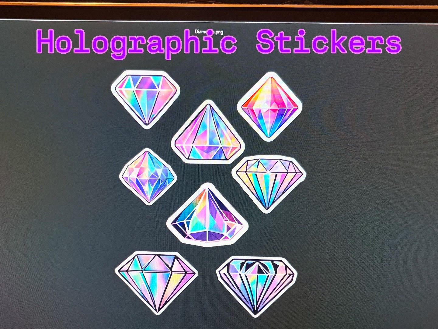 Rainbow Holographic Stickers - Vinyl
