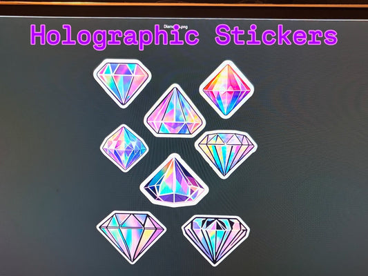 Rainbow Holographic Stickers - Vinyl