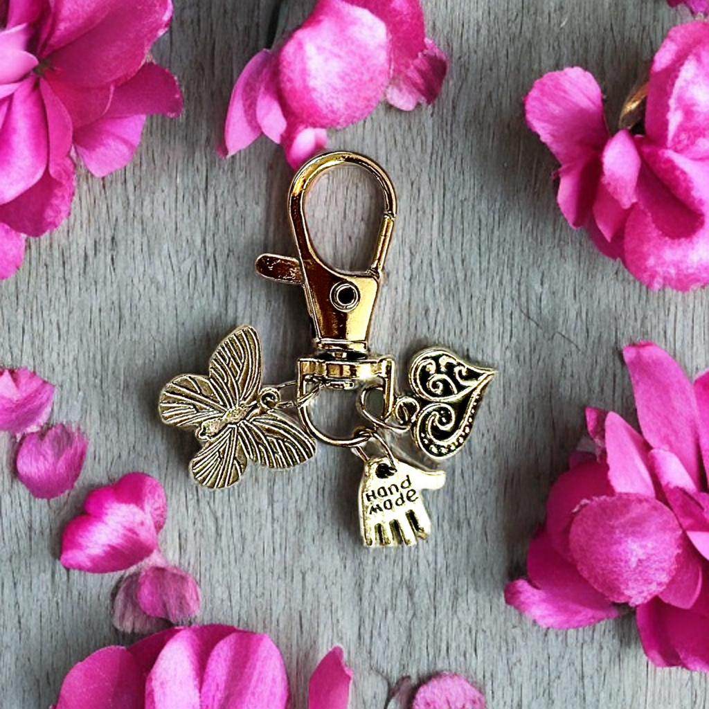 Lucky Charm/Keychain Charm/Purse Accessory/Gift for Girl F/Bridesmaid Gift