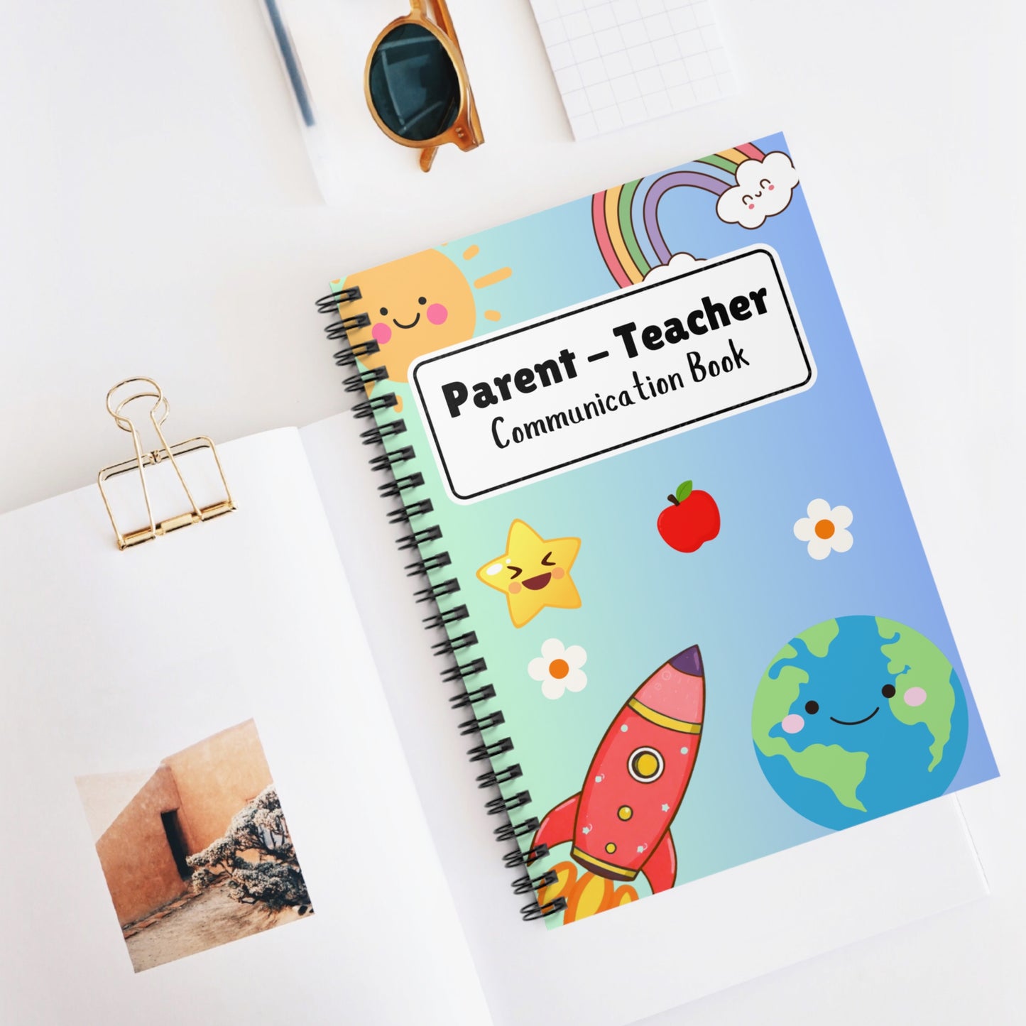 Parent-Teacher Communication Spiral Notebook — Cute Classroom Tracker for Teachers & Parents