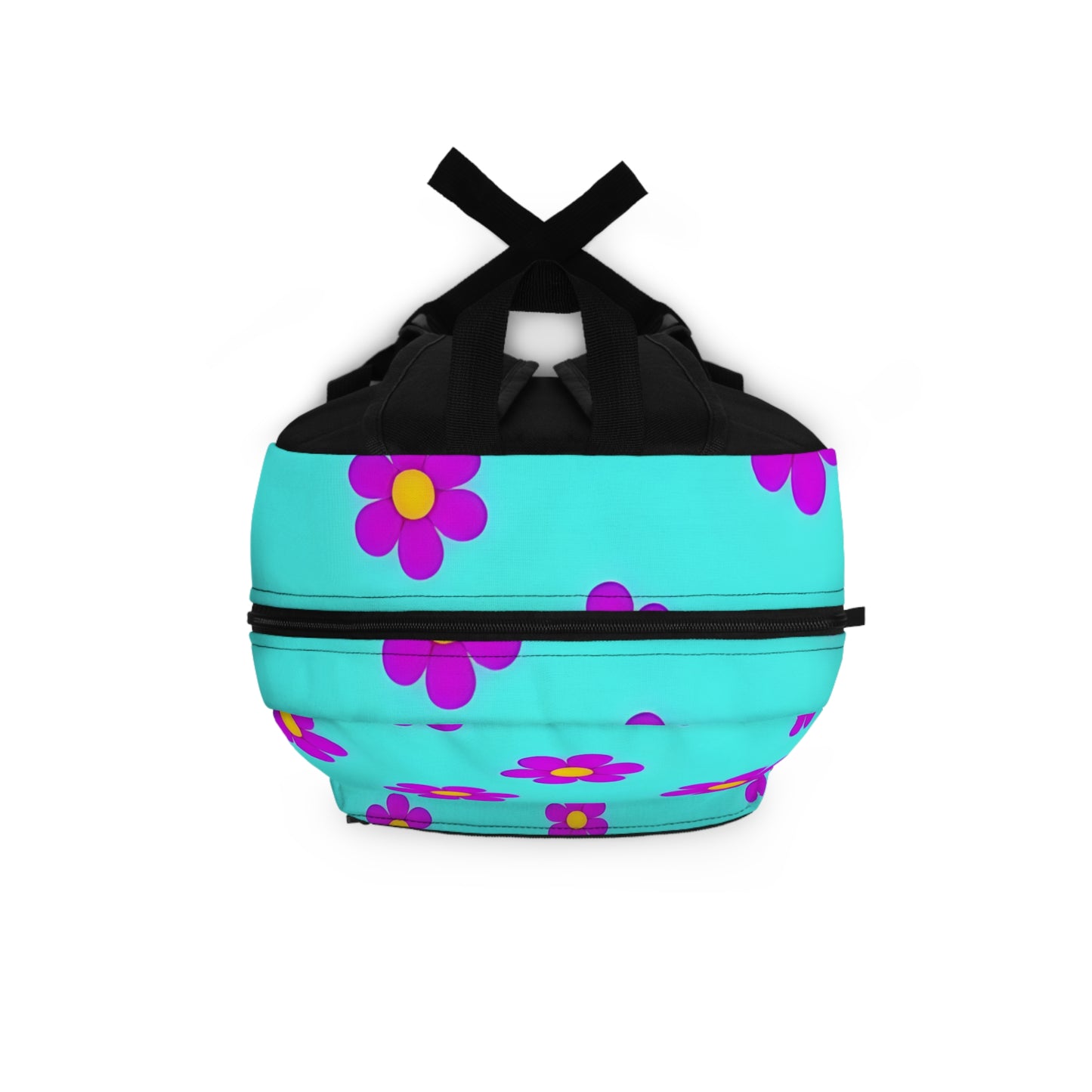 Teal Retro Daisy Backpack — Cute Floral School Bag