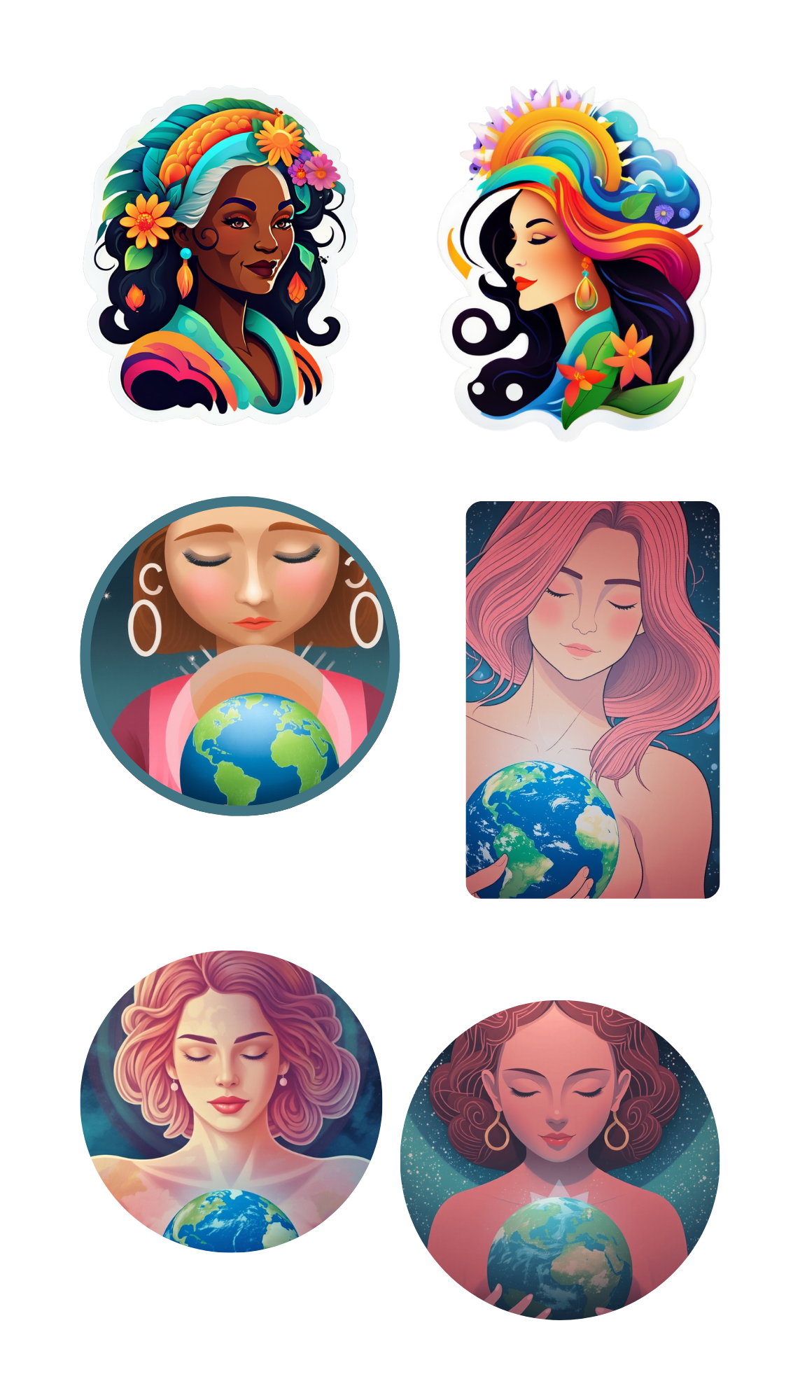 Earth Day Mother Nature Stickers
