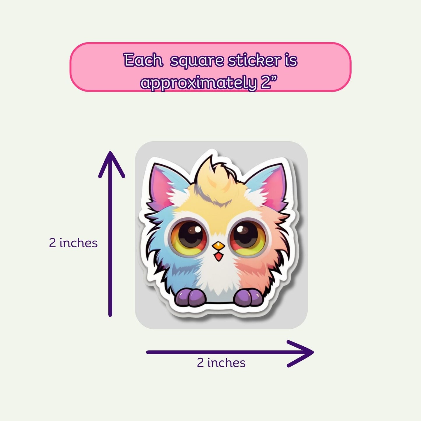 Furbittens Cartoonized Collectible Character Sticker Set - Adorable Stickers