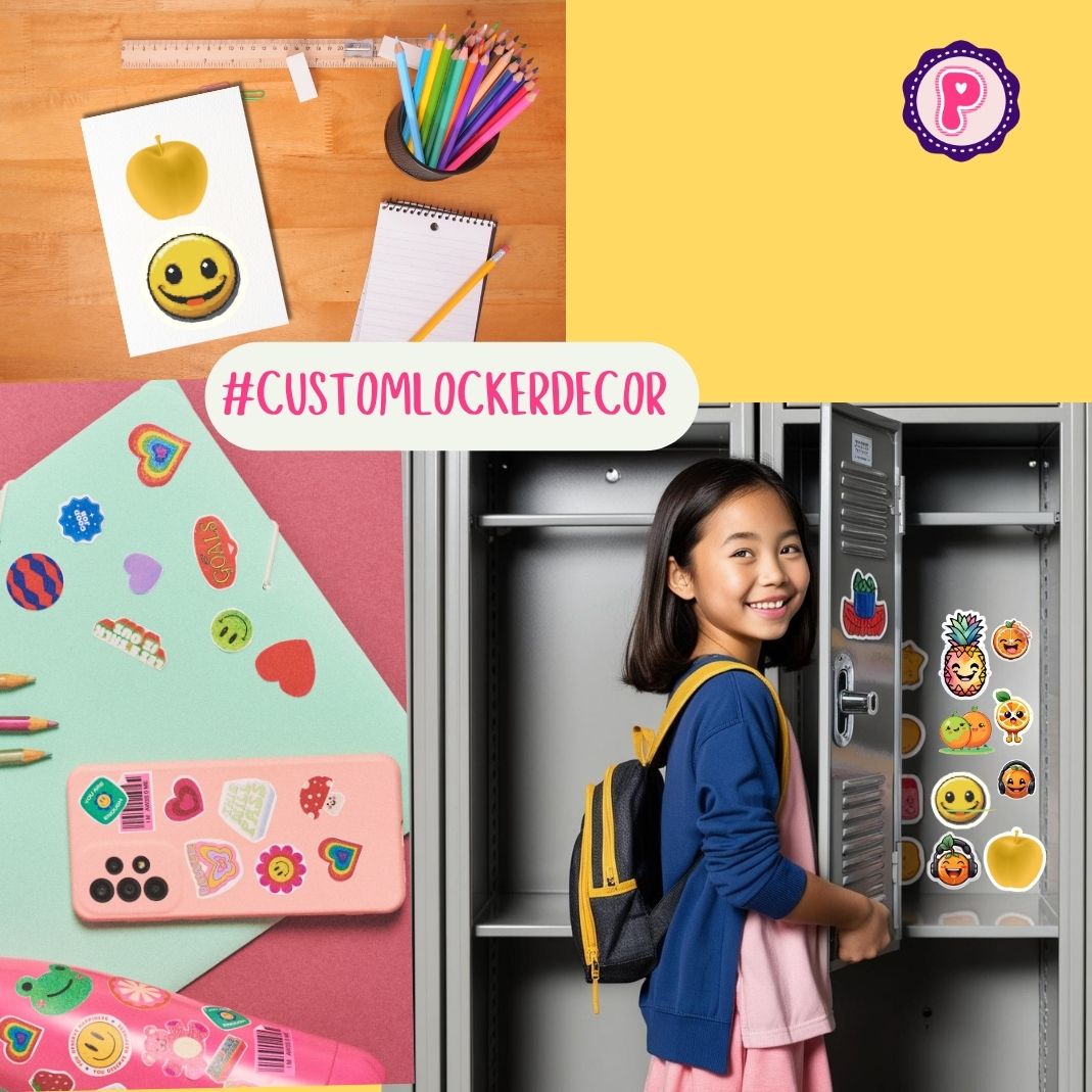 Extra Large Stickers For Locker - Set of 6