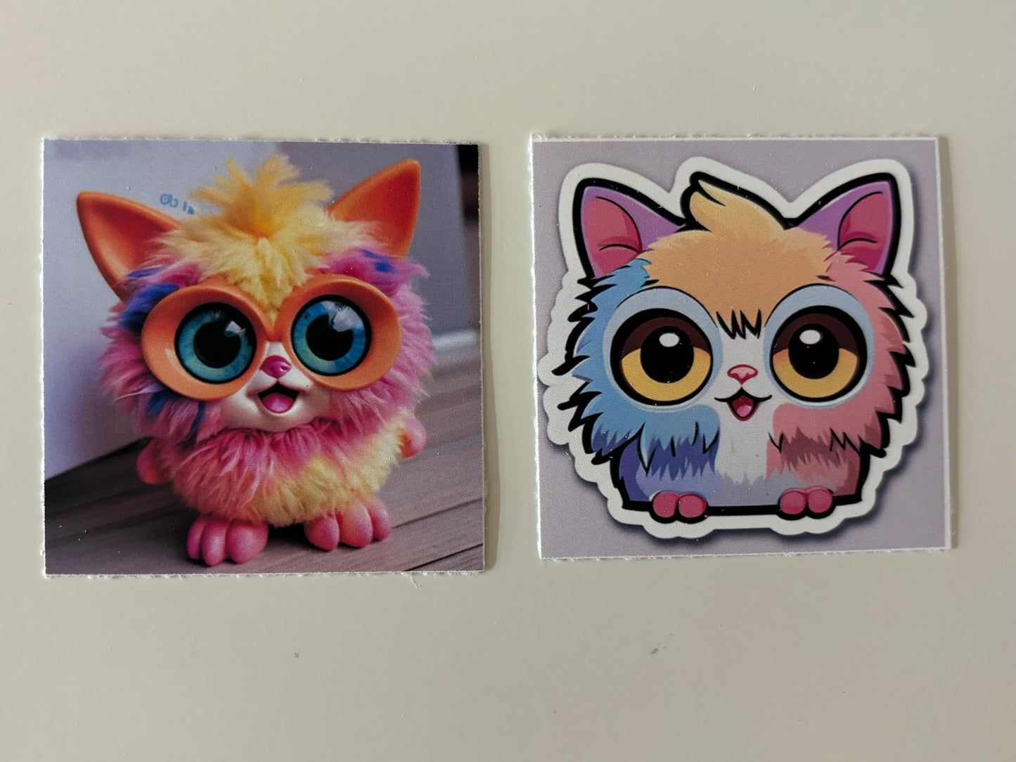 Furbittens Cartoonized Collectible Character Sticker Set - Adorable Stickers