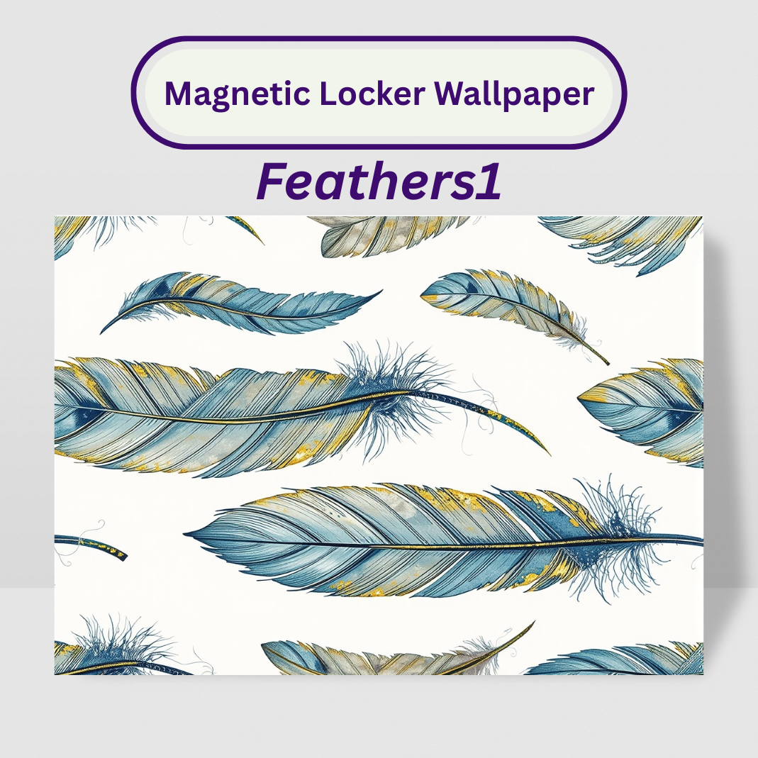 Magnetic Locker Wallpaper - Feathers
