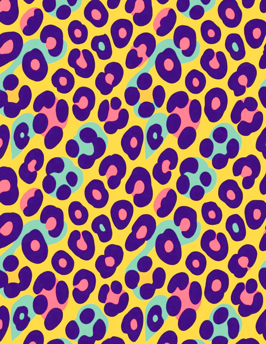 Magnetic Locker Wallpaper - Colorful Animal Prints | 8 Sheets