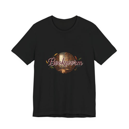 Bookworm Script Tee | Poetcore Literary Shirt, dark academia typewriter style