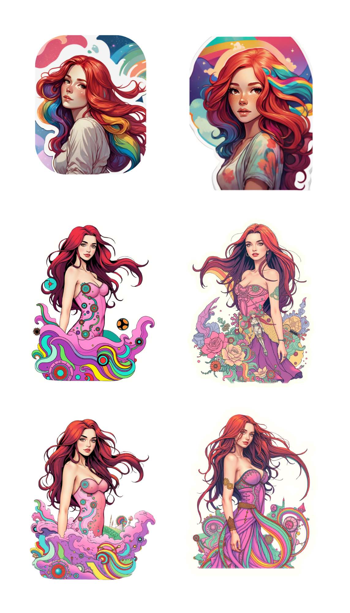 Redhead Sticker Sheets