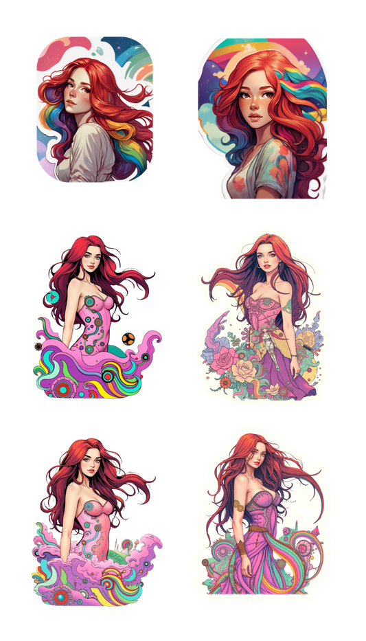Redhead Sticker Sheets