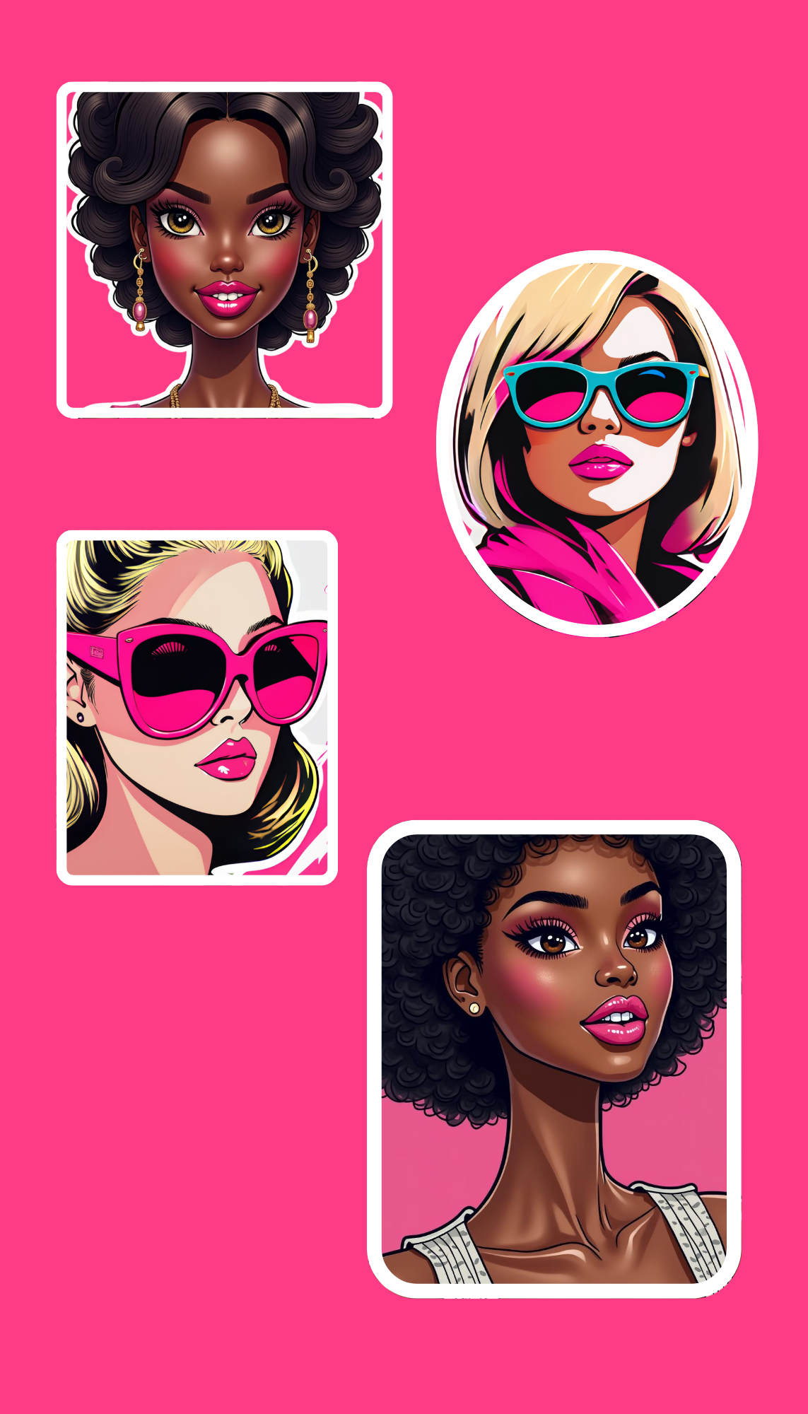 Dollcore Pinktastic Sticker Sheets