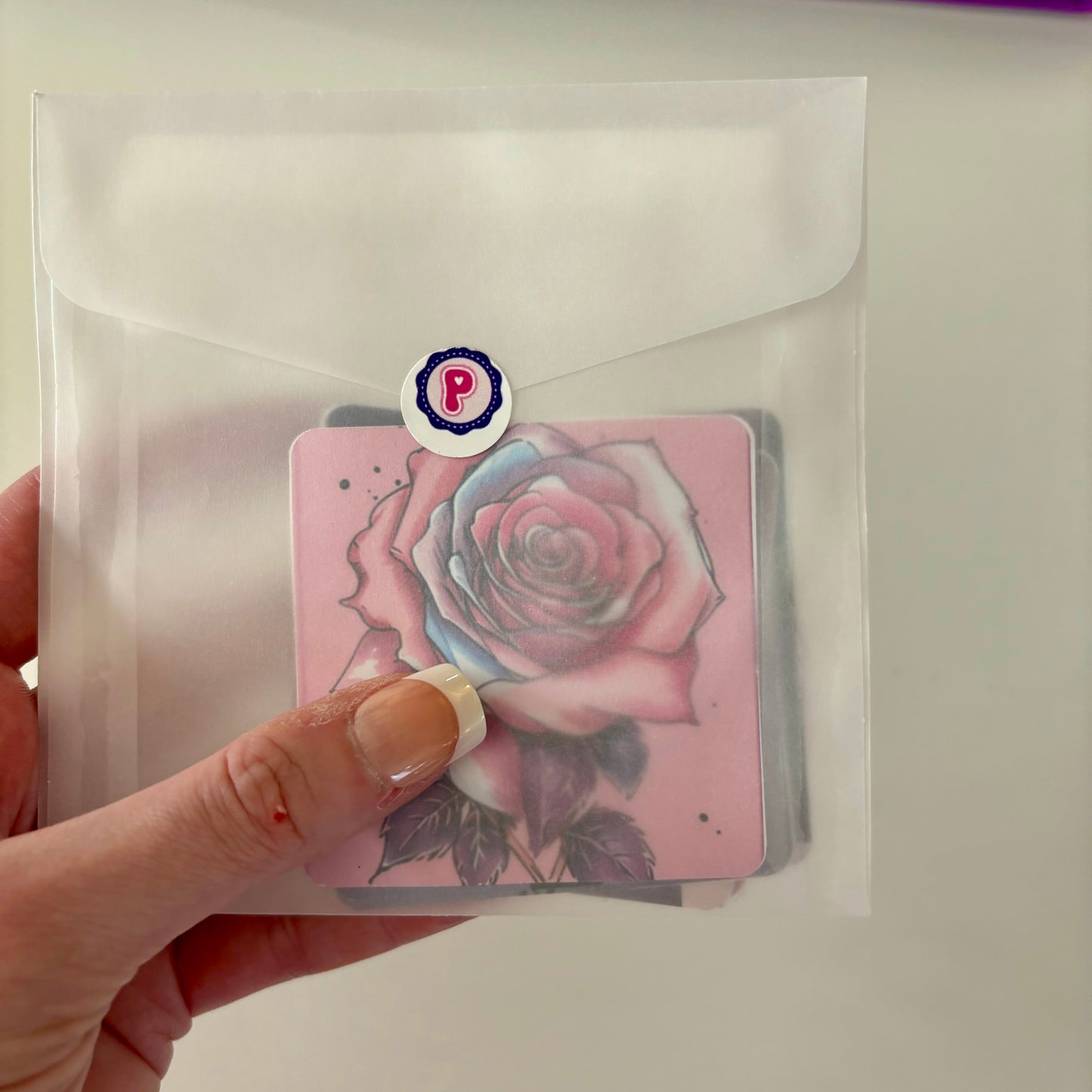 Rose Stickers - Vinyl Hand Cut