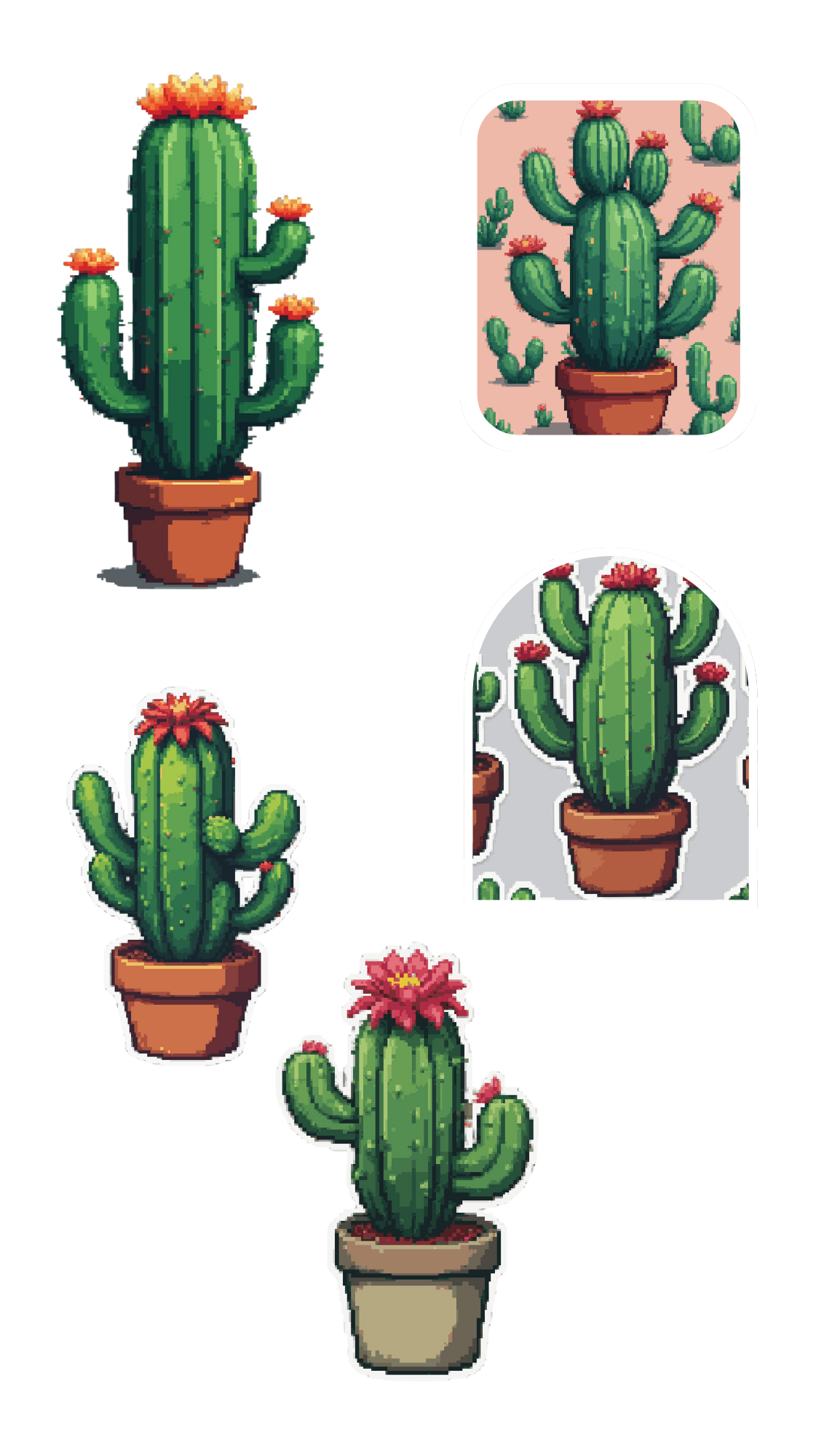 Pixel Perfect Sticker Sheets - Locker Safe