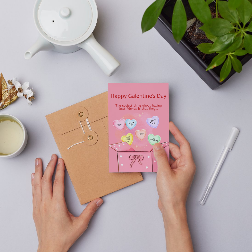 Conversation Hearts Card