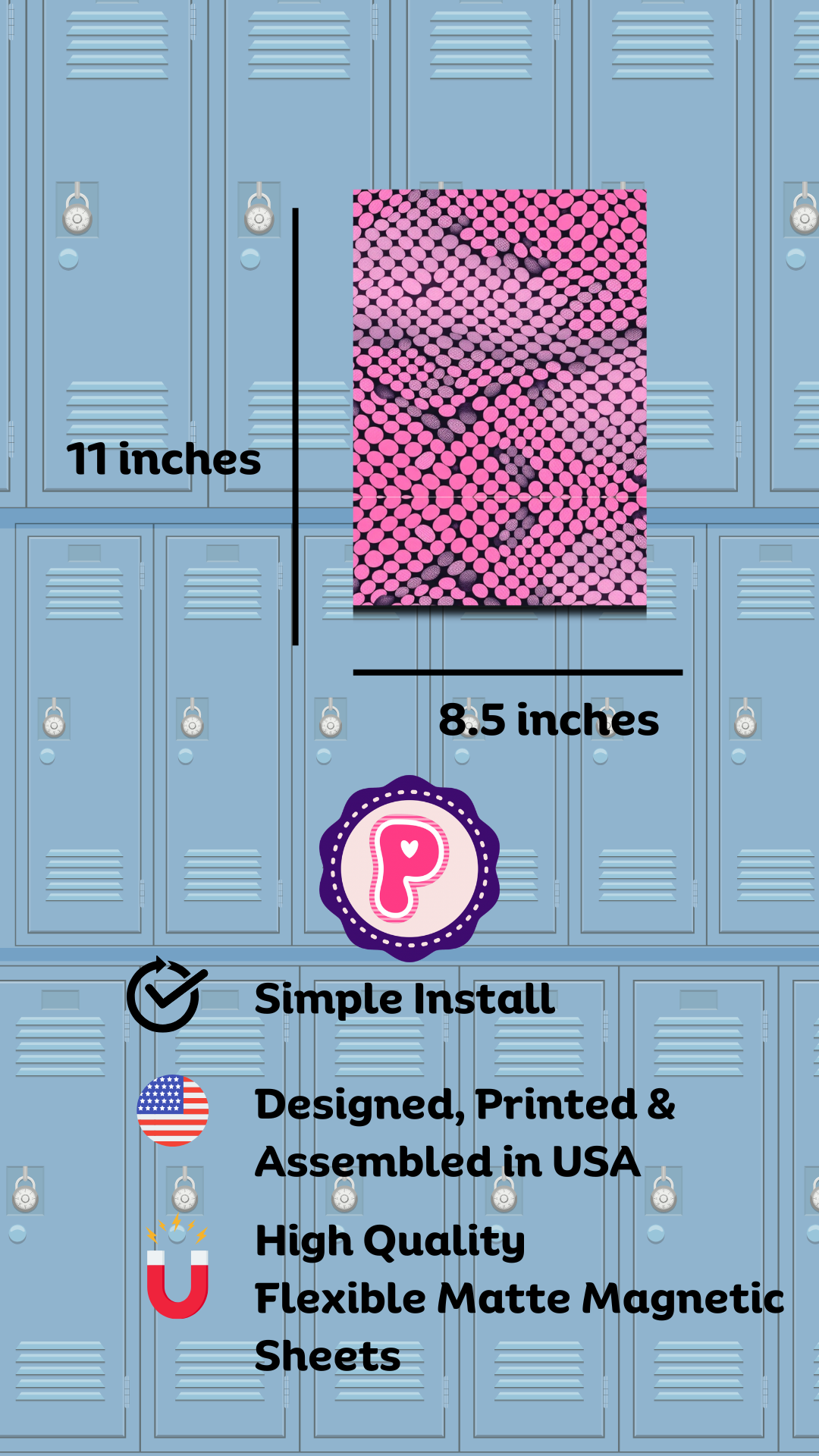 Magnetic Locker Wallpaper - Snake