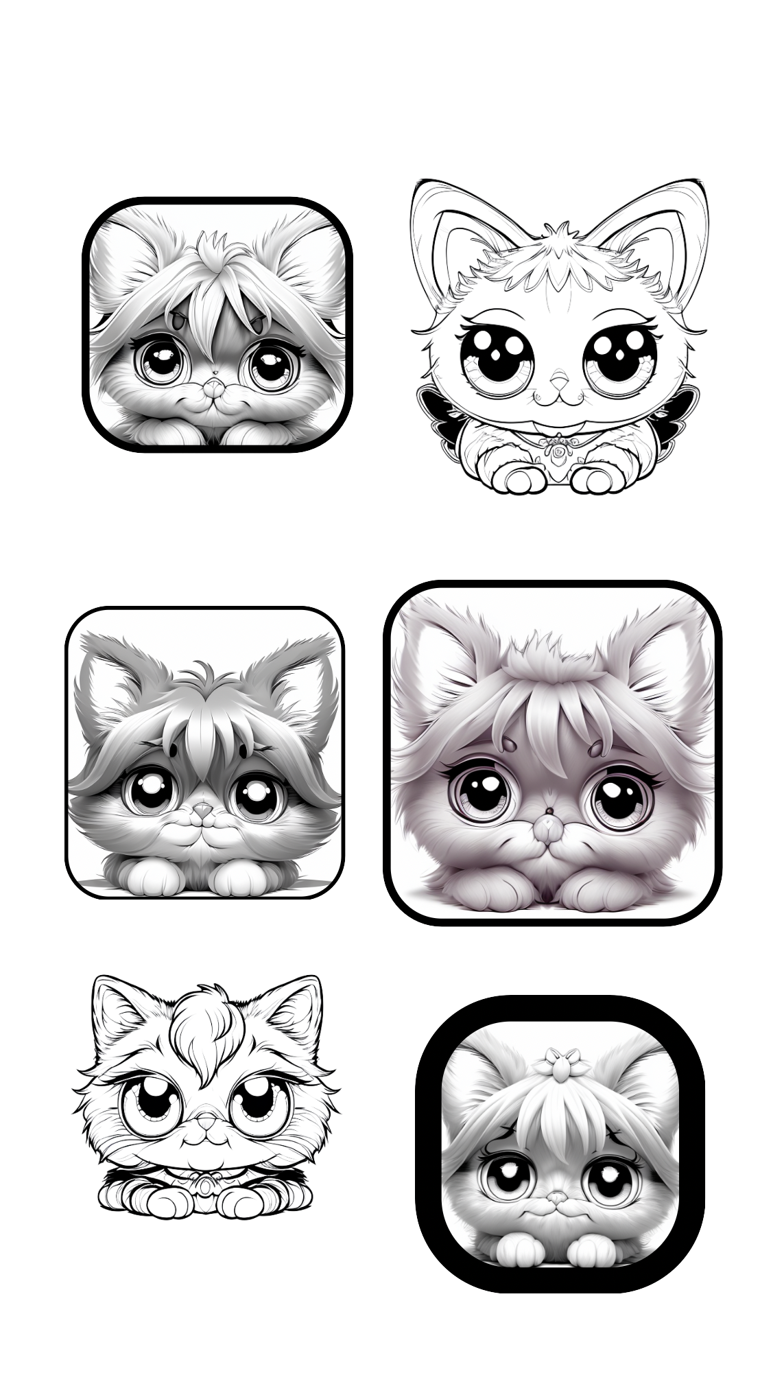 Furbittens All Characters Sticker Sheets