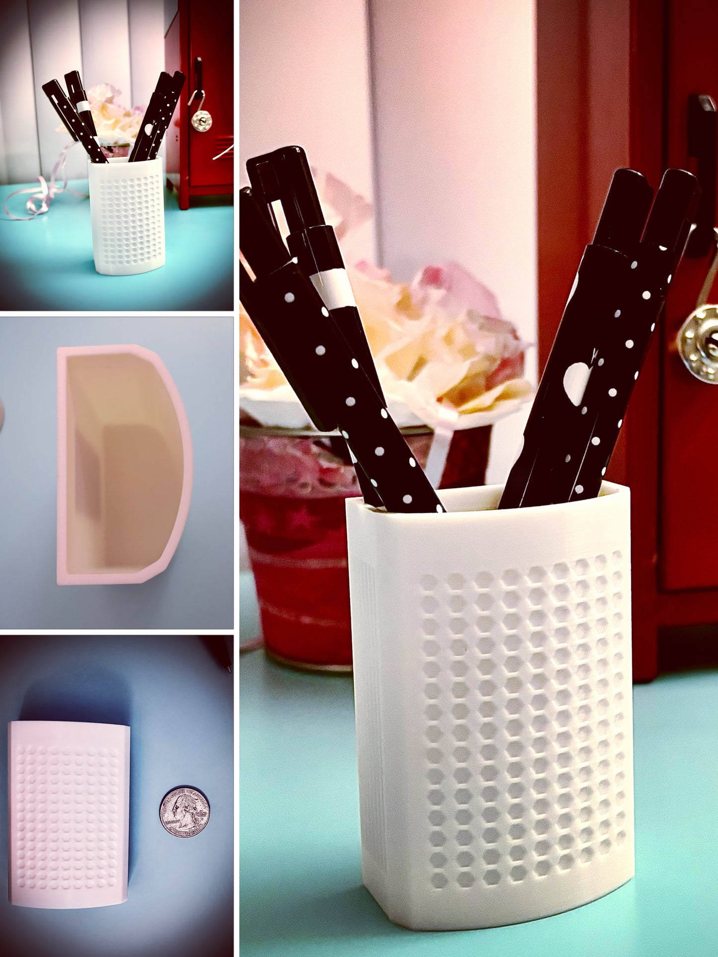Magnetic Pen Holder 2 Piece Set