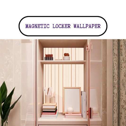 Magnetic Locker Wallpaper - Vertical Stripes
