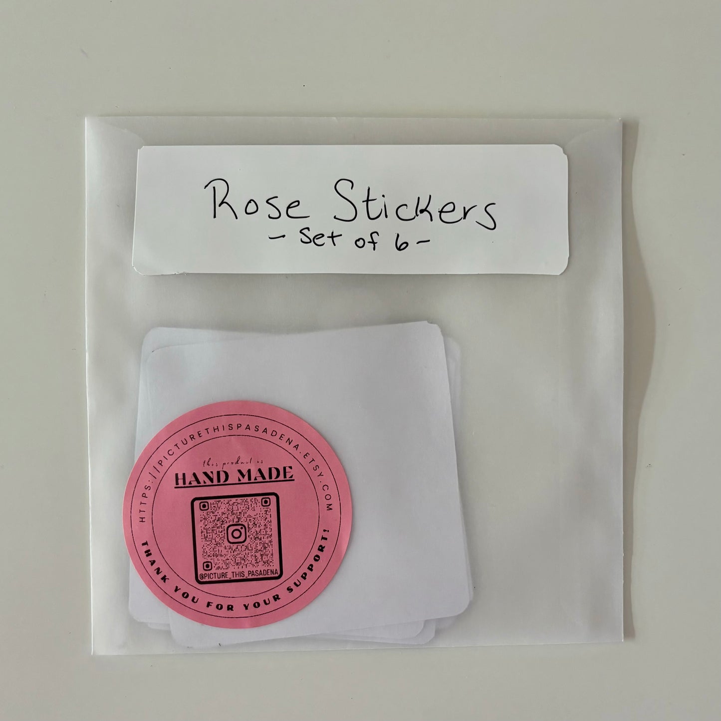 Rose Stickers - Vinyl Hand Cut