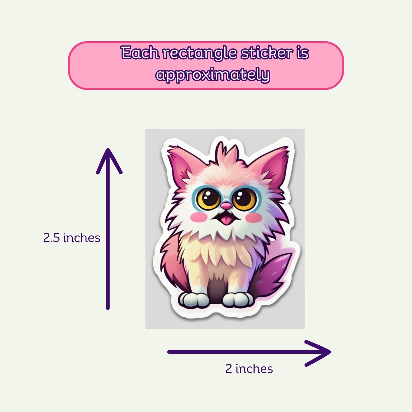 Furbittens Cartoonized Collectible Character Sticker Set - Adorable Stickers