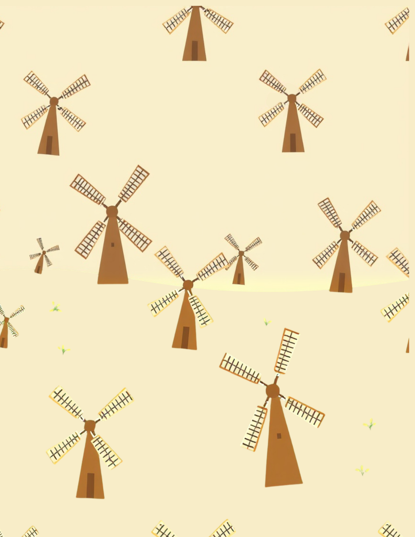 Magnetic Locker Wallpaper - Country Windmills