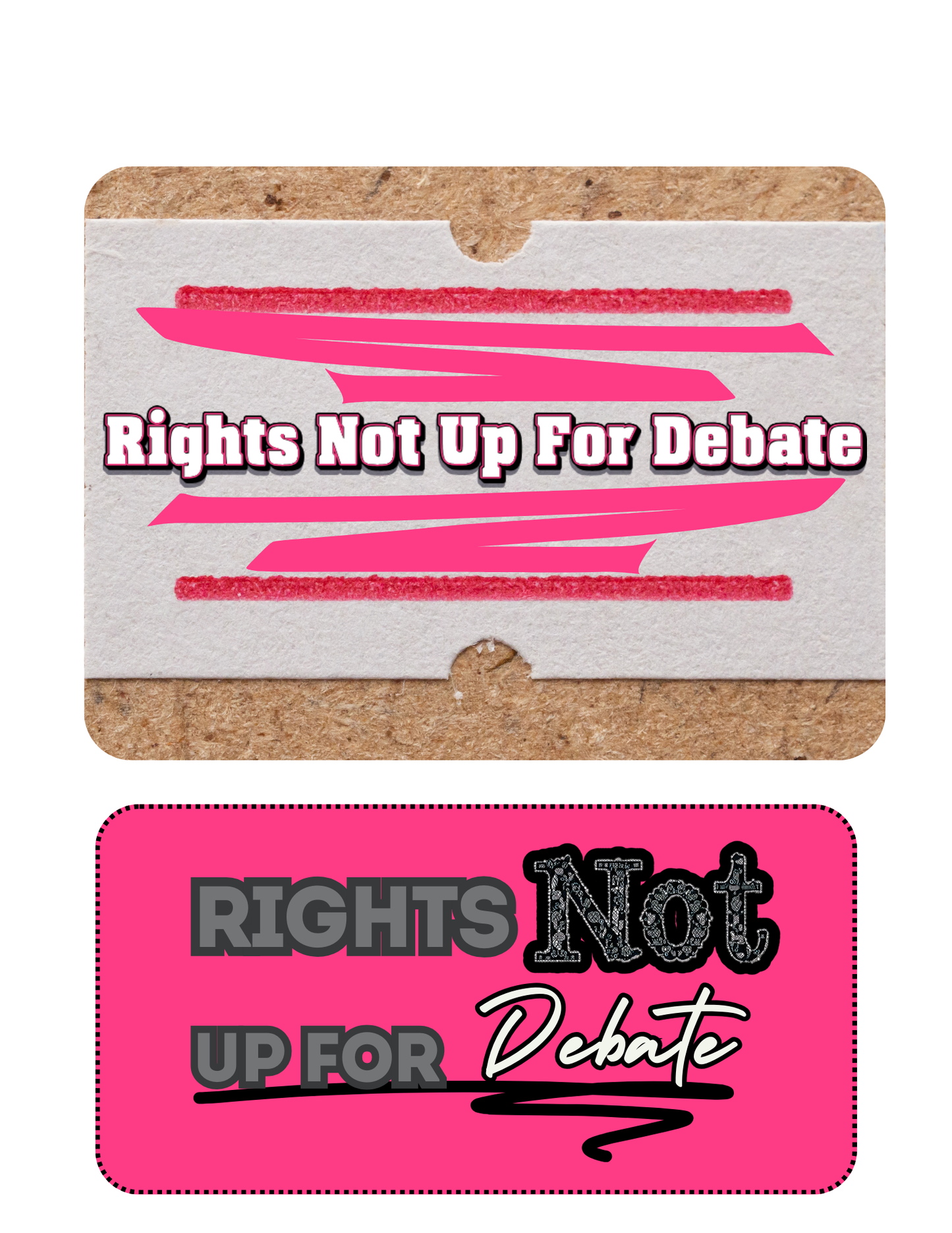100% Vinyl Sticker Pack - Women’s Rights, Rights Not Up For Debate, Equal Rights, My Voice My Choice, Women’s Empowerment
