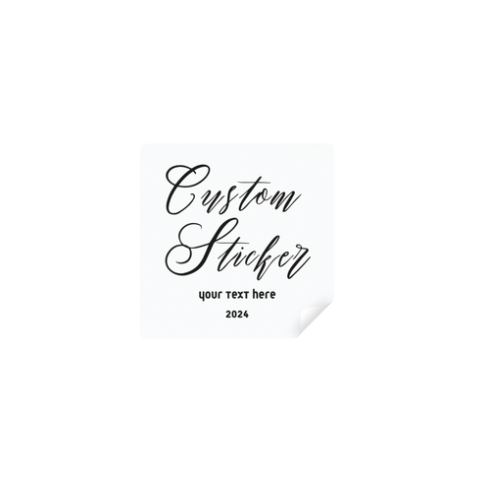 Custom Personalized Sticker Labels - Text, Logo or Image | Clear Vinyl, Glossy White or Matte White Vinyl