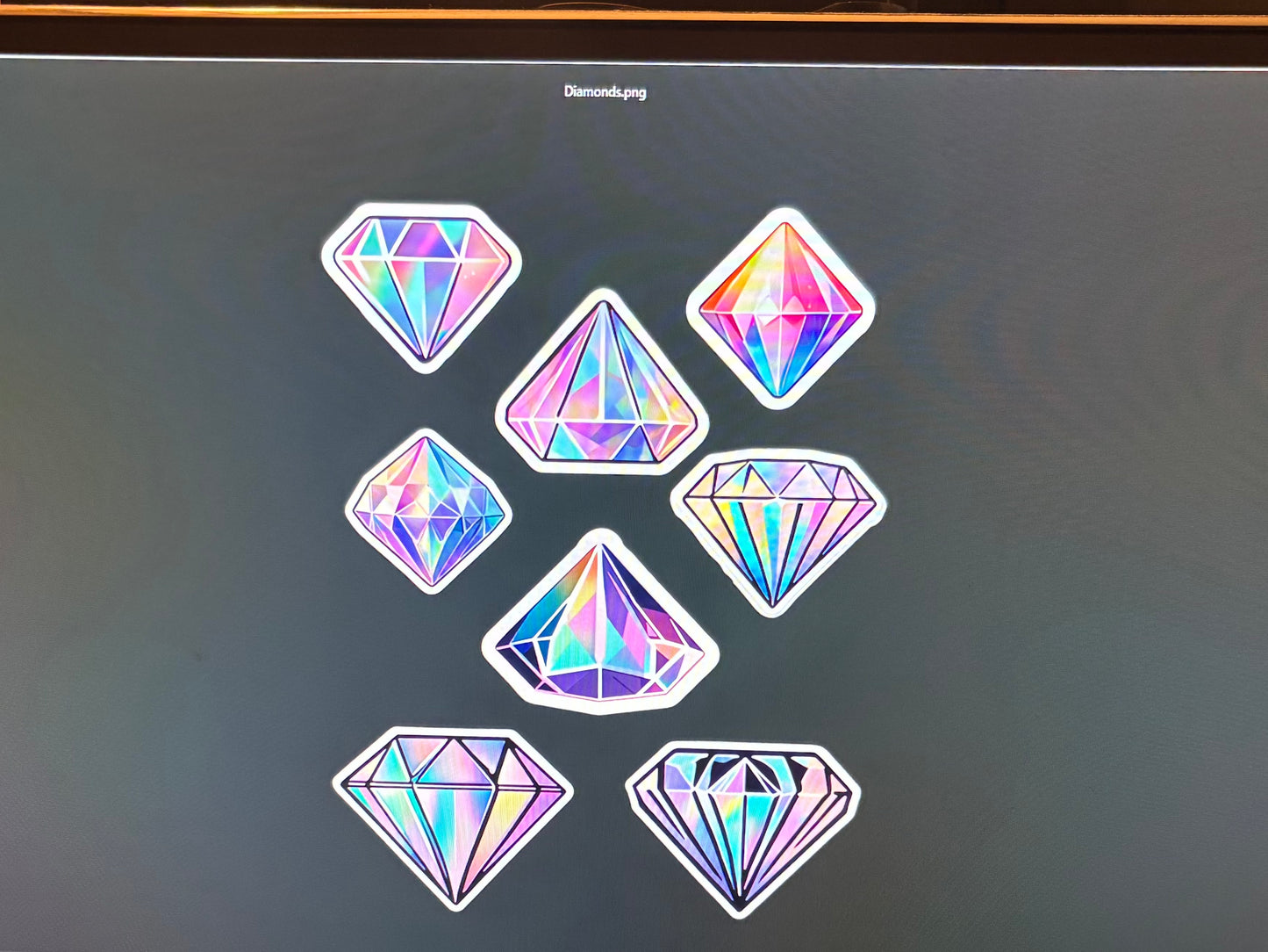 Rainbow Holographic Stickers - Vinyl