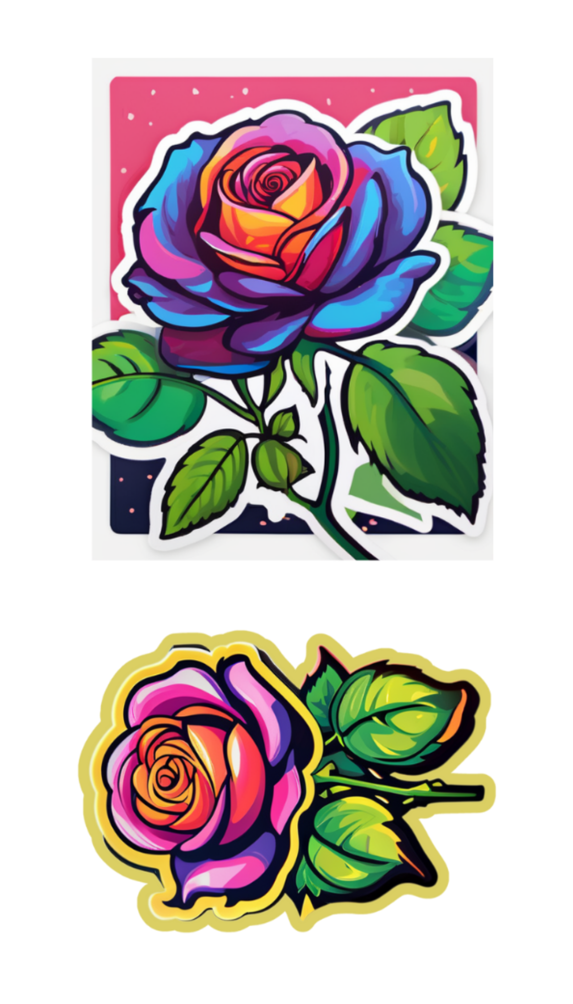 Extra Large Stickers For Locker - Set of 6