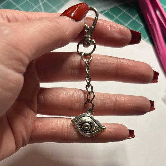 Keychain with Charm Ring or Clasped