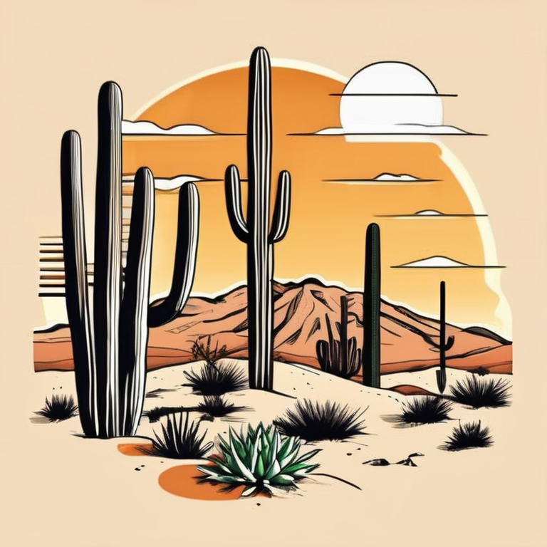 Square Magnets - Set of 4 - Ocular or Desert Themed