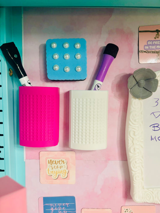 Magnetic Pen Holder 2 Piece Set - 2 Sizes