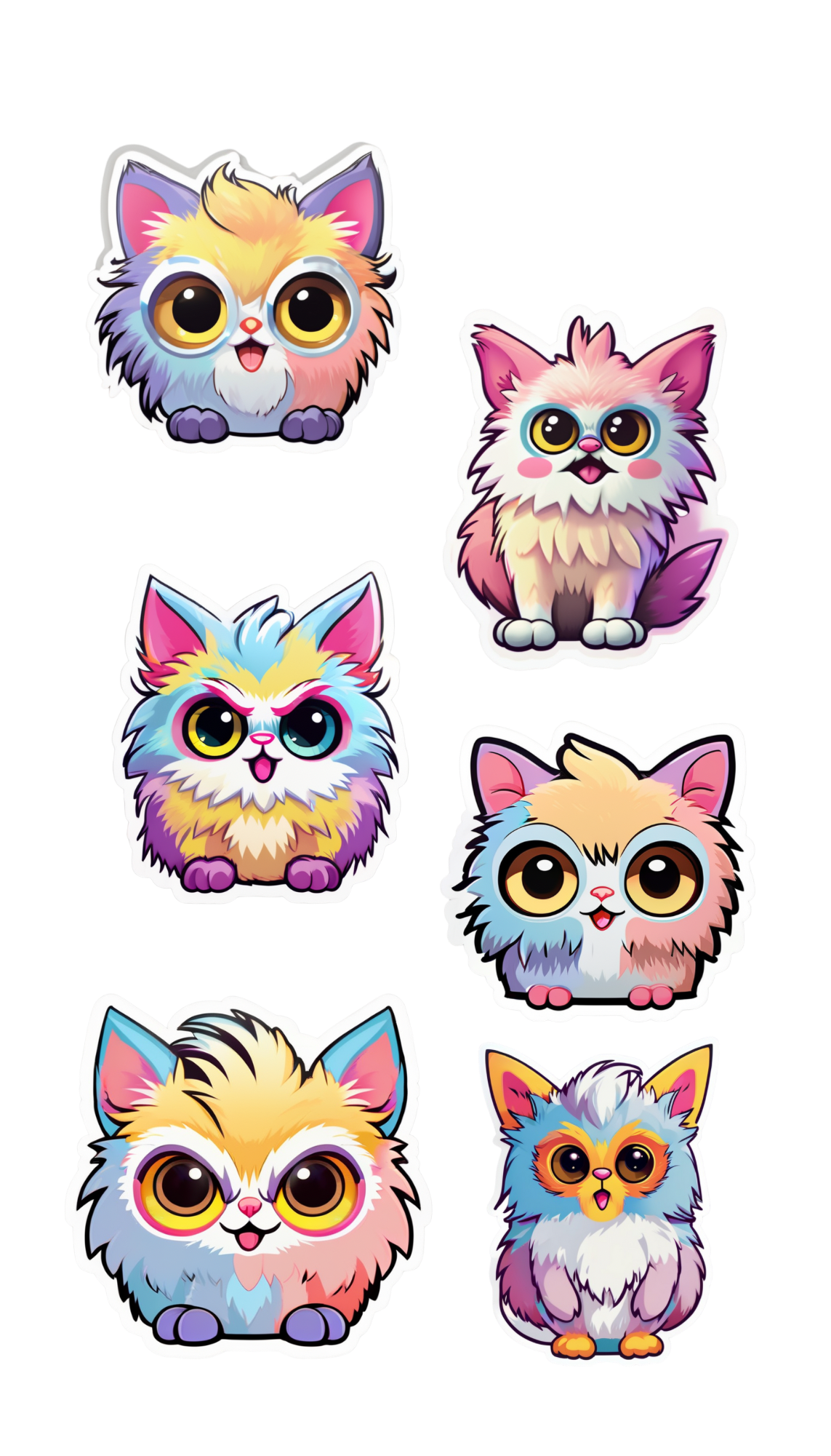 Furbittens All Characters Sticker Sheets