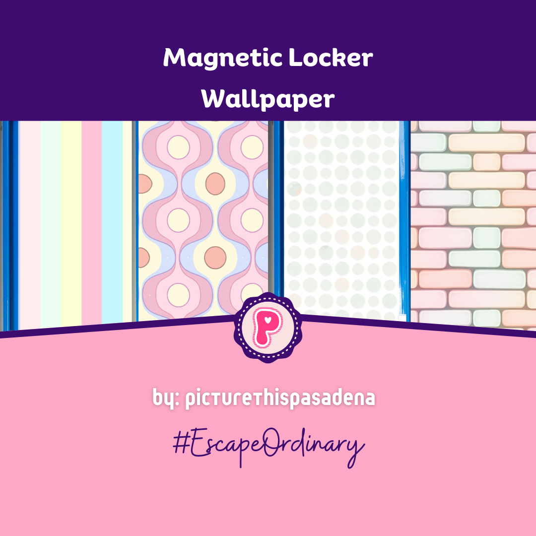 Magnetic Locker Wallpaper - Spring Pastels Collection
