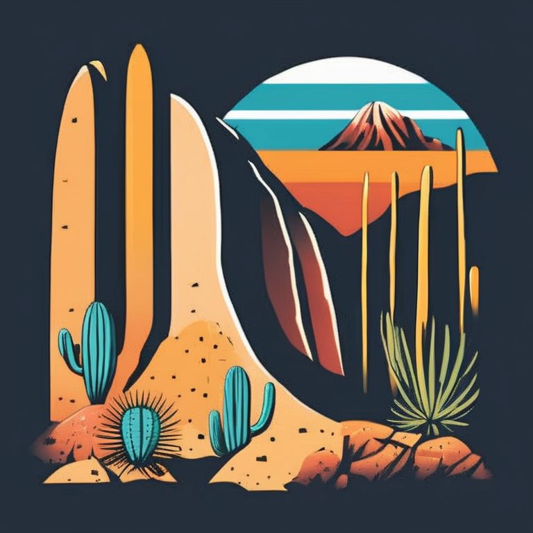 Square Magnets - Set of 4 - Ocular or Desert Themed