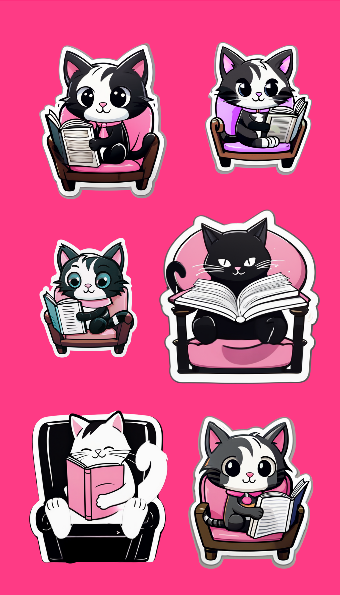 Bookish Temporary Sticker Set