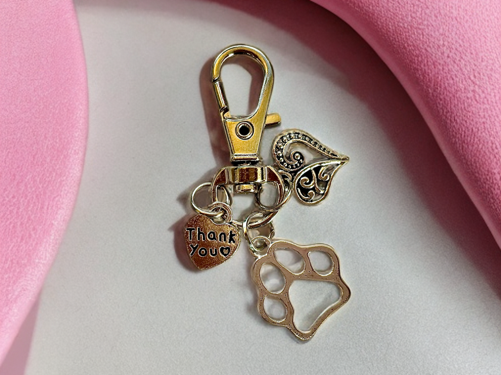 Lucky Charm/Keychain Charm/Purse Accessory/Gift for Girl F/Bridesmaid Gift