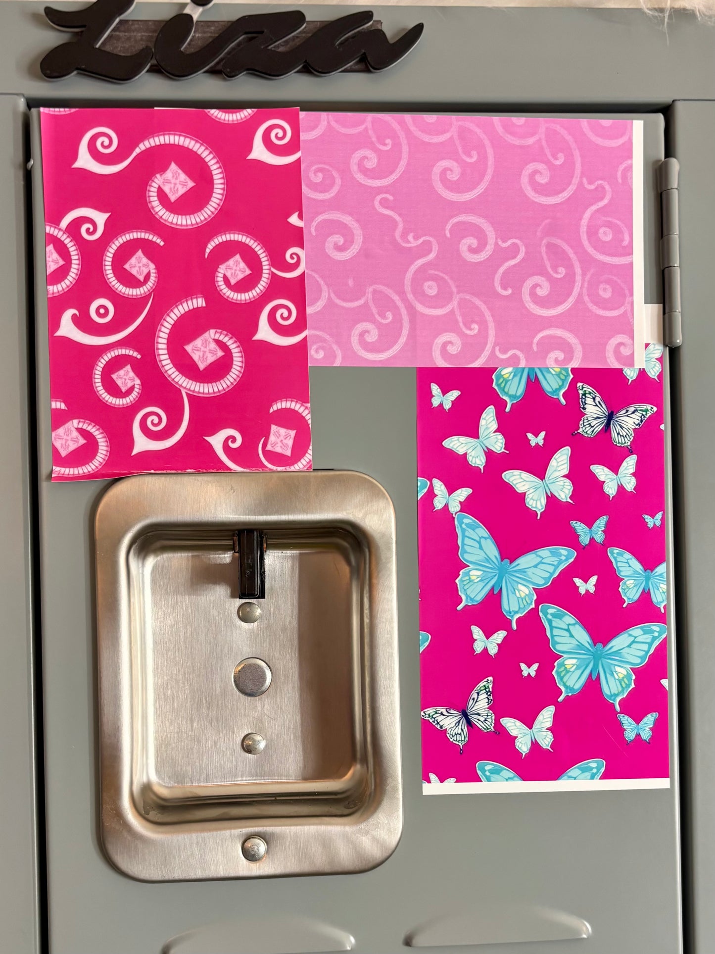 Stick on temporary locker wallpaper strips