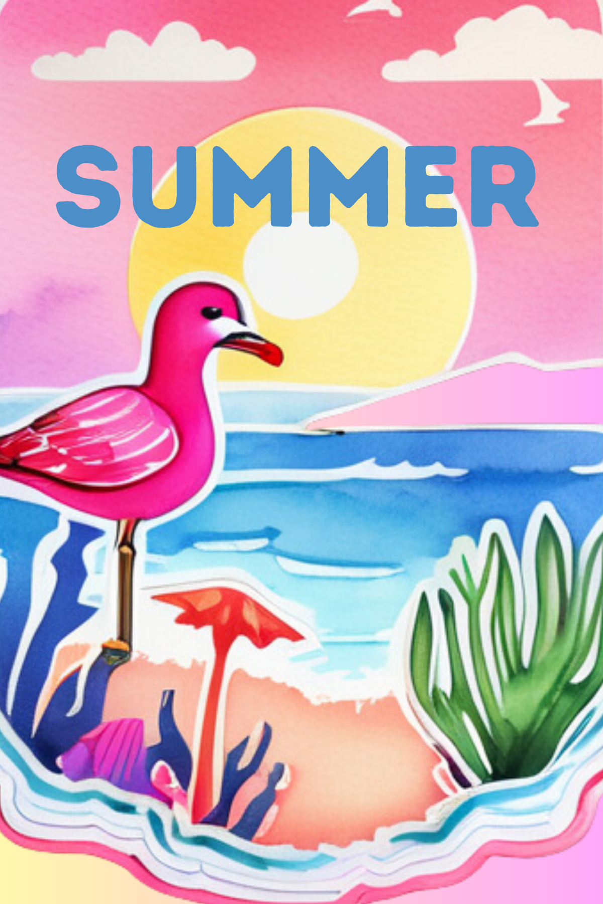 Preppy wall art - 2 Sizes - 8.5x11 inches, 4x6 inches Poster & Magnetic Formats - Florida and California Beach Prints (Set of 9 unframed)