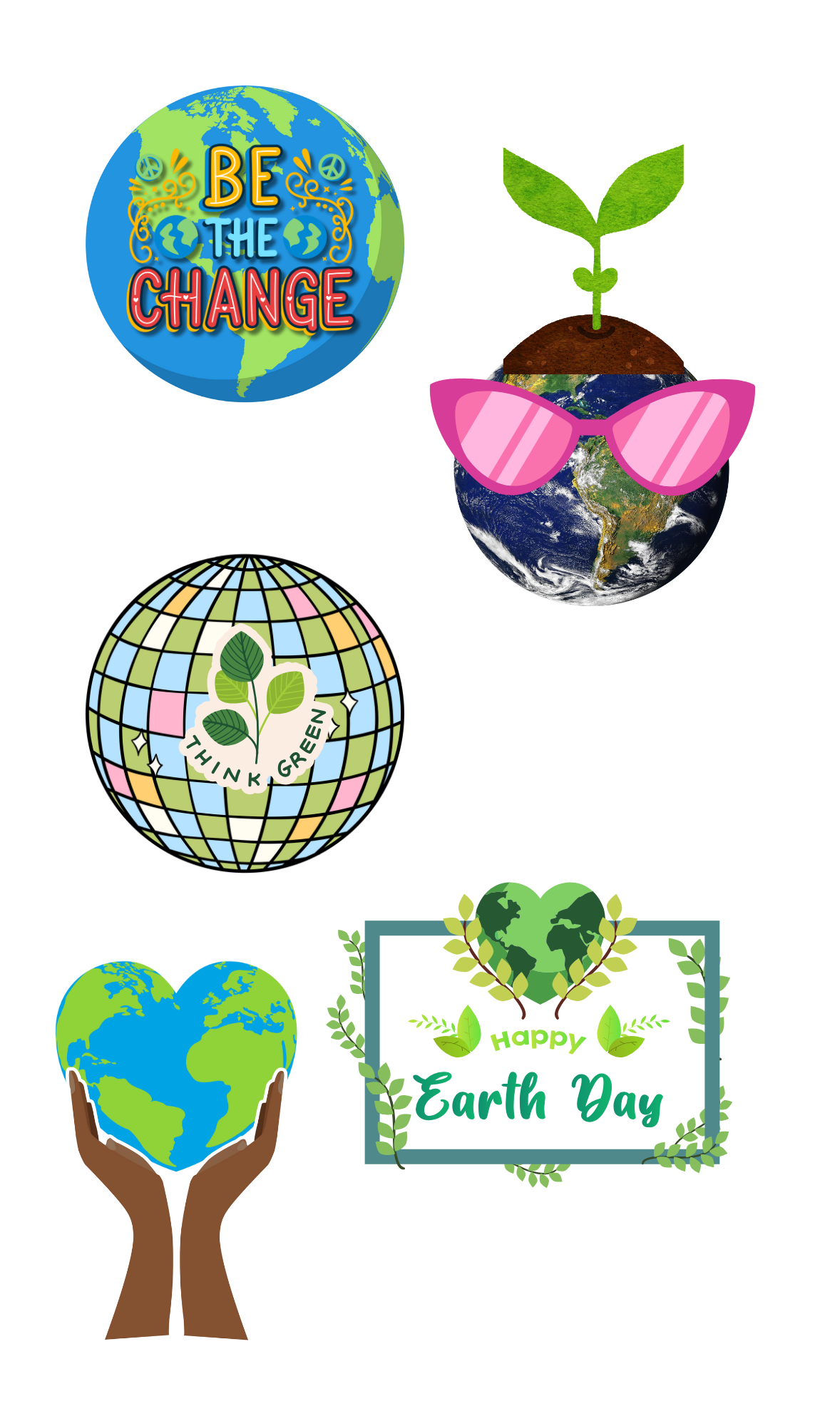 Earth Day Mother Nature Stickers
