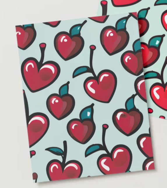 Bing Cherry Magnetic Locker Wallpaper Sheets + Stickers