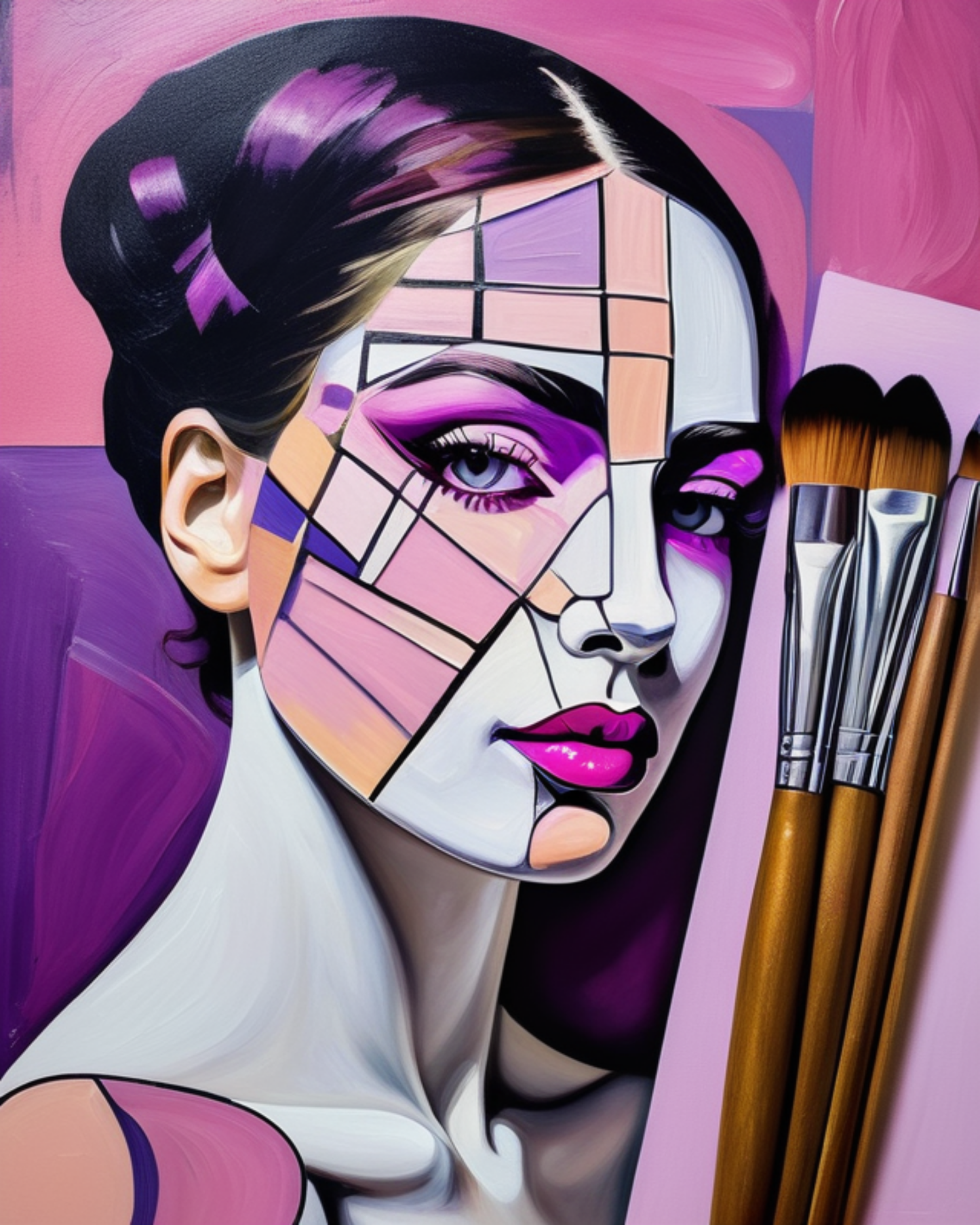 Decorative Print Stylist Art Poster Makeup Studio Decor Interior Design - Unframed Poster