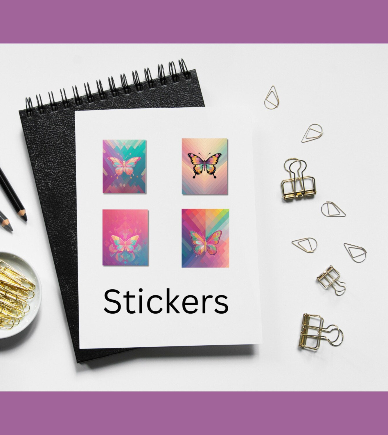 Custom Stickers / Custom Gift / Set of 6 Large or Small