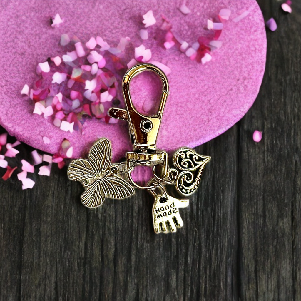 Lucky Charm/Keychain Charm/Purse Accessory/Gift for Girl F/Bridesmaid Gift