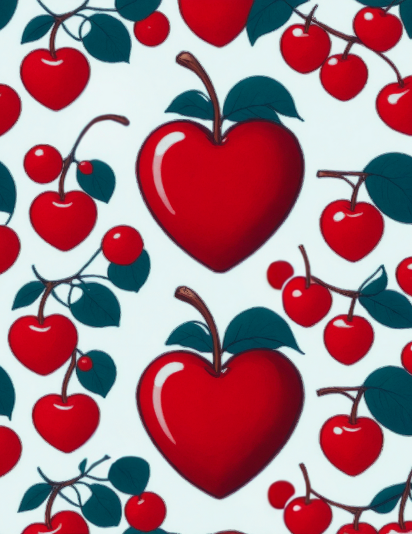 Bing Cherry Magnetic Locker Wallpaper Sheets + Stickers