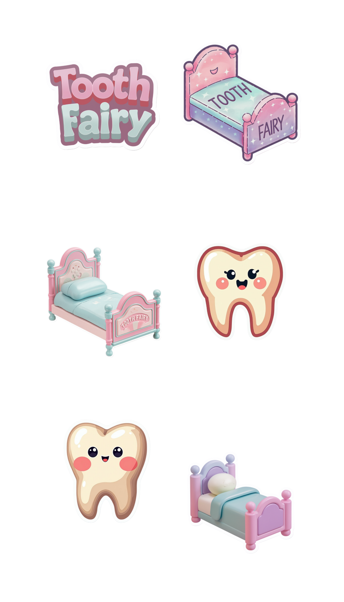 Tooth Fairy Sticker Sheets