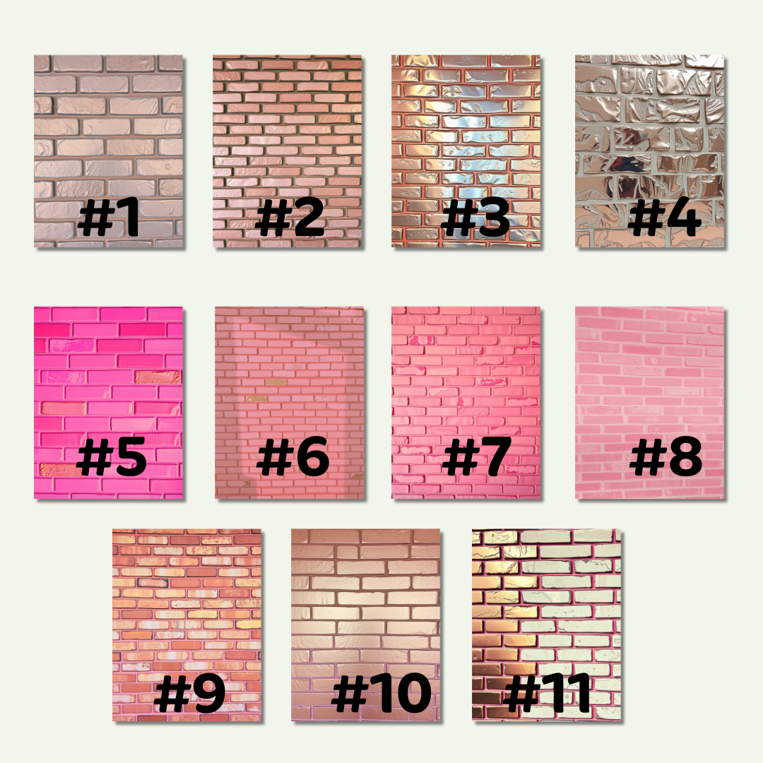 Magnetic Locker Wallpaper - Rose Gold Brick