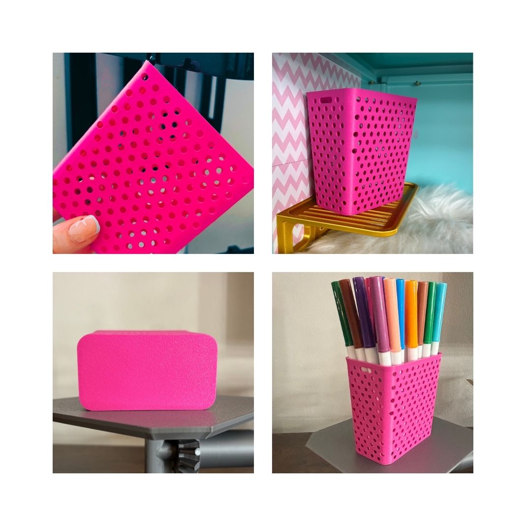 Colorful Storage Bins for Classroom - Small Plastic Baskets for Organizing - 4 Pack