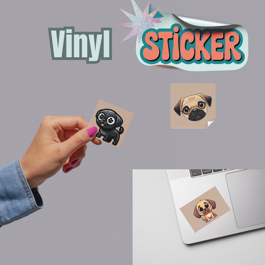 Vinyl Dog Stickers