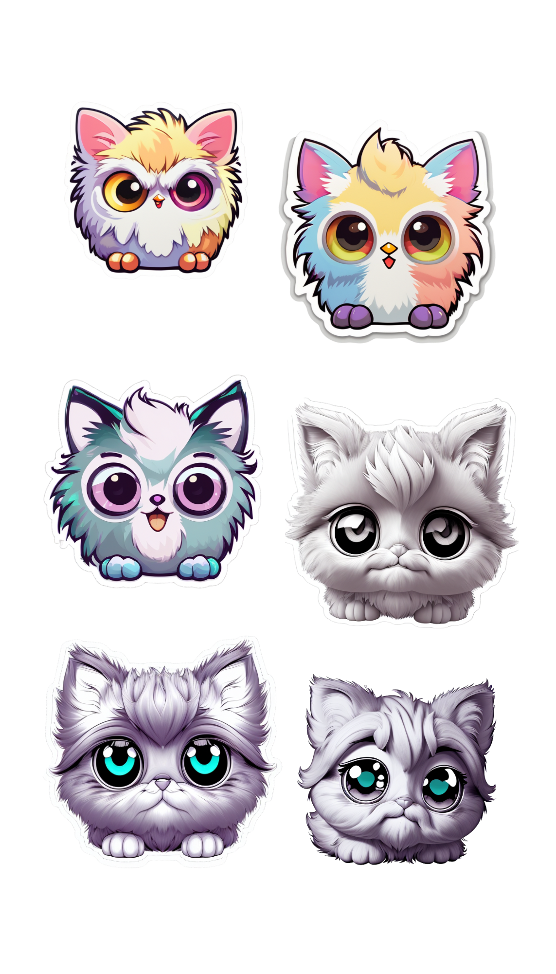 Furbittens All Characters Sticker Sheets